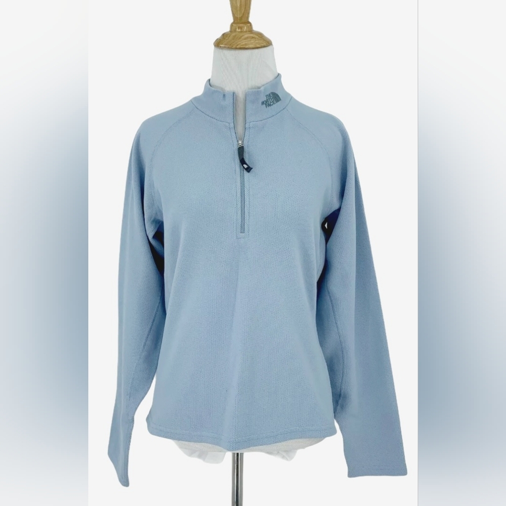 The North Face Blue Flight Series Half Zip Pullover Sweater Jacket Women Large